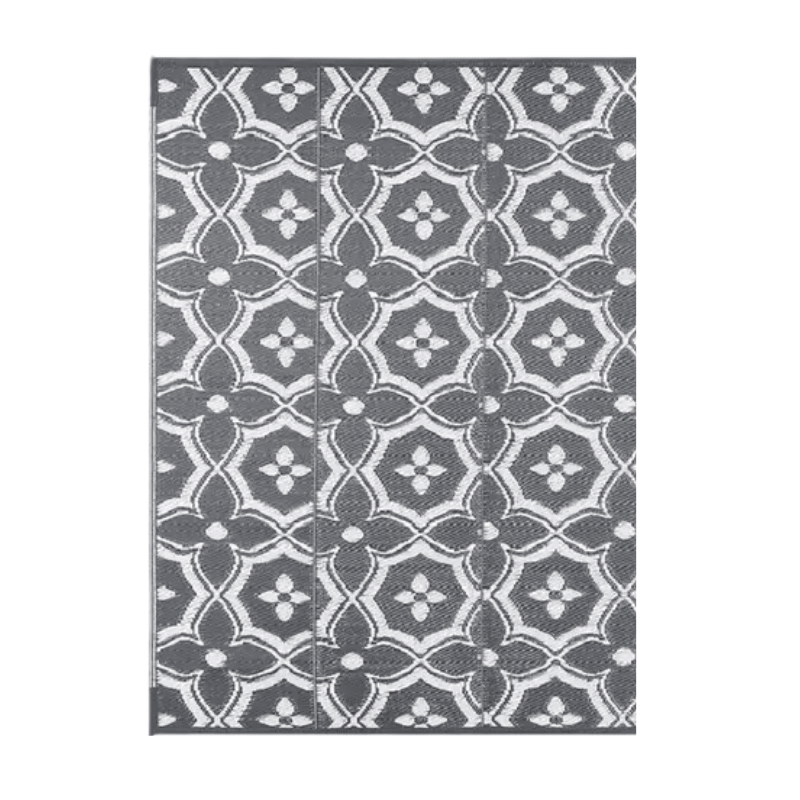 Outdoor Reversible Patio Mat Geometric Pattern - SportZone.co.nz