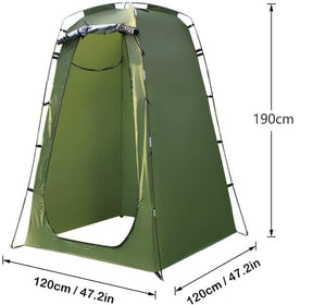 Pop - up Tent Changing Room Foldable Outdoor Camping Shelter with Inner Pocket, 120x120x190 cm, Green - SportZone.co.nz