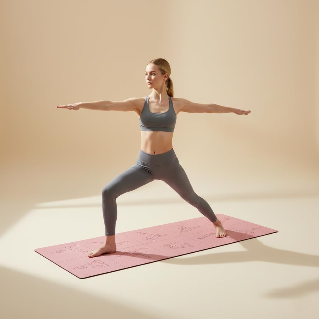 Portable Foldable Yoga Mat – Dual - Sided Non - Slip TPE Exercise Mat for Yoga, Pilates, Kids Nap & Travel (Green) | Other Colors Available in Store - SportZone.co.nz