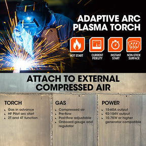 ROSSI 60A Plasma Cutter | Pilot Arc DC Inverter Metal Cutting Machine - SportZone.co.nz
