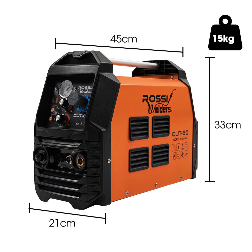 ROSSI 60A Plasma Cutter | Pilot Arc DC Inverter Metal Cutting Machine - SportZone.co.nz