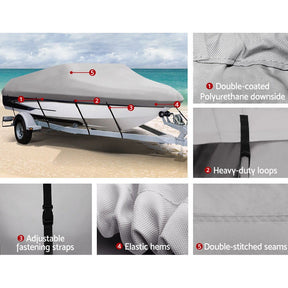 Seamanship 14 - 16ft Boat Cover Trailerable Marine Grade 600D - SportZone.co.nz