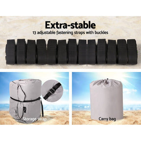 Seamanship Boat Cover 19 - 21ft Trailerable Jumbo Marine Grade Heavy Duty Grey - SportZone.co.nz