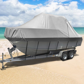 Seamanship Boat Cover 19 - 21ft Trailerable Jumbo Marine Grade Heavy Duty Grey - SportZone.co.nz