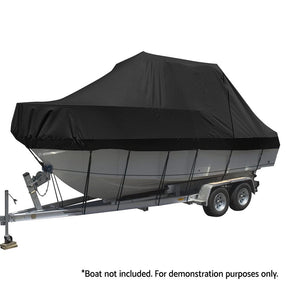 Seamanship Boat Cover 25 - 27ft Trailerable Jumbo Marine 600D Heavy Duty Black - SportZone.co.nz