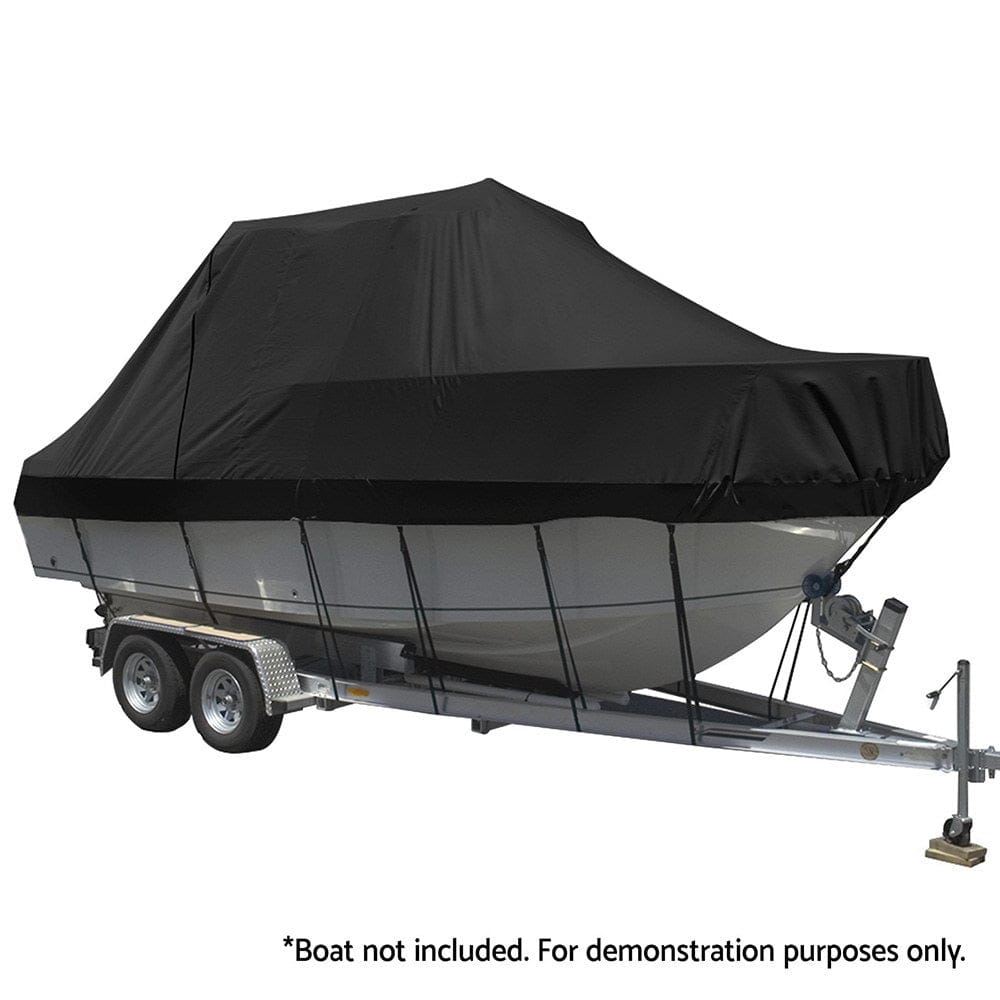 Seamanship Boat Cover 25 - 27ft Trailerable Jumbo Marine 600D Heavy Duty Black - SportZone.co.nz