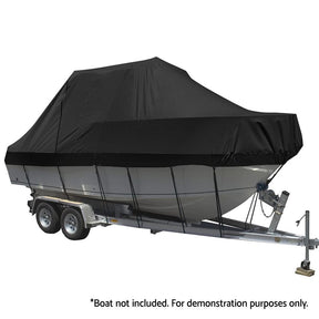 Seamanship Boat Cover 25 - 27ft Trailerable Jumbo Marine 600D Heavy Duty Black - SportZone.co.nz