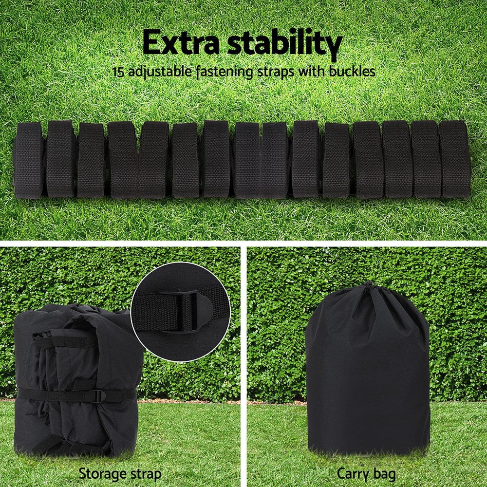 Seamanship Boat Cover 25 - 27ft Trailerable Jumbo Marine 600D Heavy Duty Black - SportZone.co.nz
