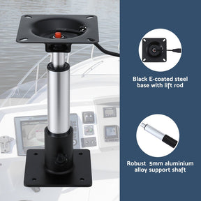 Seamanship Boat Seat Pedestal 34 - 46cm Adjustable Gas Lift 360 Degrees Swivel - SportZone.co.nz