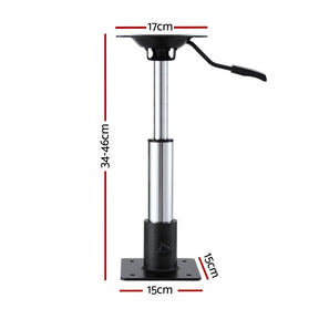 Seamanship Boat Seat Pedestal 34 - 46cm Adjustable Gas Lift 360 Degrees Swivel - SportZone.co.nz