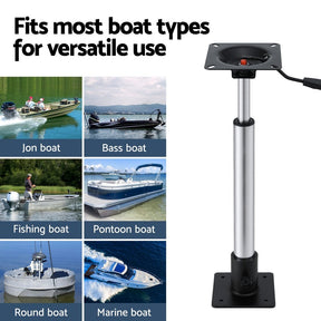 Seamanship Boat Seat Pedestal 55 - 75cm Adjustable Gas Lift 360 Degrees Swivel - SportZone.co.nz