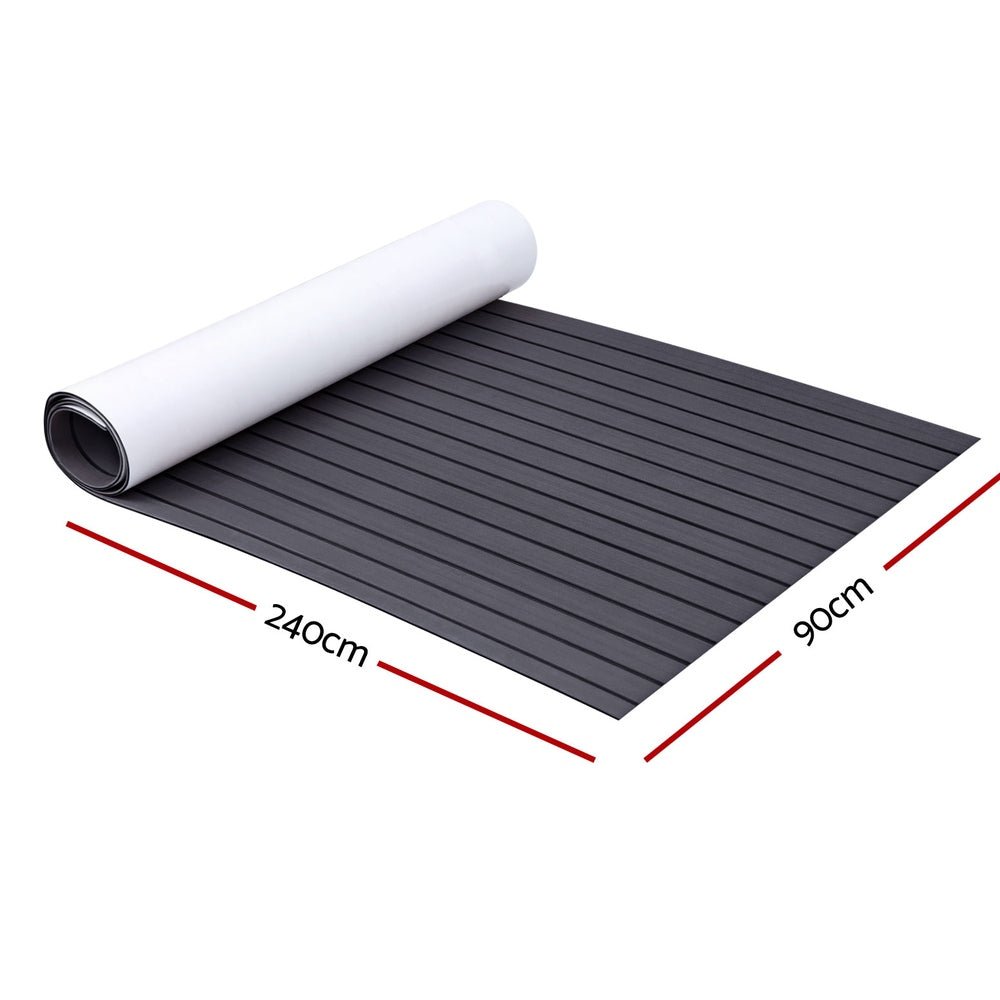 Seamanship EVA Foam Boat Flooring Mat Decking Sheet 240x90x0.6cm Dark Grey Decor - SportZone.co.nz
