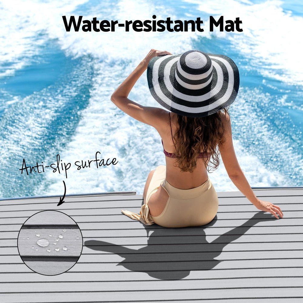 Seamanship EVA Foam Boat Flooring Mat Decking Sheet 240x90x0.6cm Light Grey - SportZone.co.nz