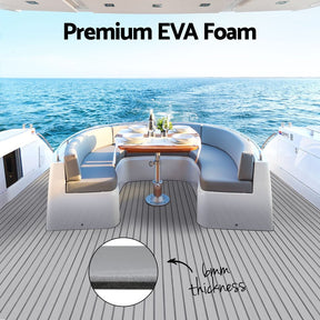 Seamanship EVA Foam Boat Flooring Mat Decking Sheet 240x90x0.6cm Light Grey - SportZone.co.nz