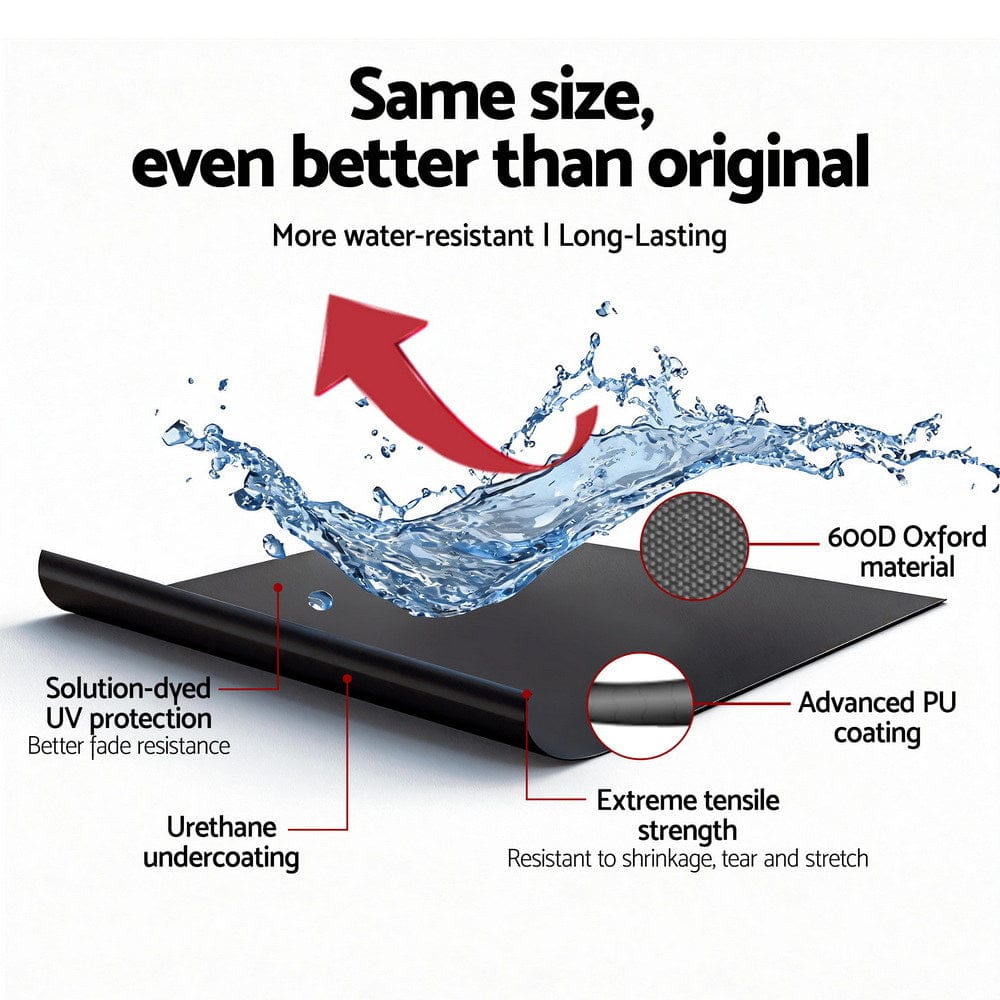 Seamanship Full Outboard Boat Motor Engine Cover Dust Rain Protection 100hp - 150hp 600D Black - SportZone.co.nz