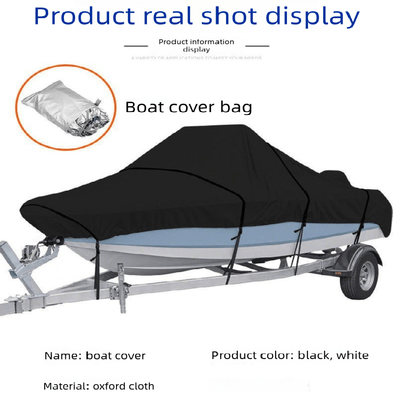Silver Heavy Duty Waterproof V-Hull Boat Cover 11-13FT Marine Grade Outdoor UV Protection for Australian Storage and Mooring - SportZone.co.nz