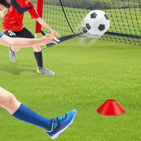 Soccer Goals for Backyard Set Outdoor Sports Games - Red Goal Frame with Black Net - SportZone.co.nz