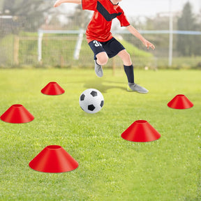 Soccer Goals for Backyard Set Outdoor Sports Games - Red Goal Frame with White Net - SportZone.co.nz