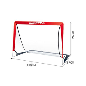 Soccer Goals for Backyard Set Outdoor Sports Games - Red Goal Frame with White Net - SportZone.co.nz