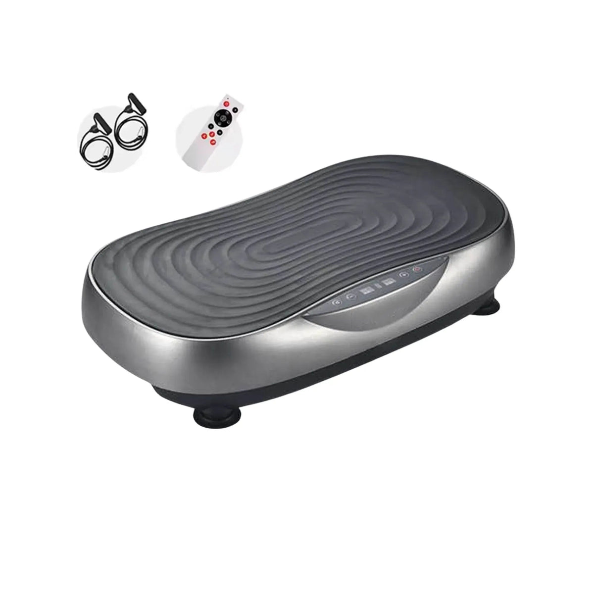 Social Hike 55cm Vibration Plate Machine Full Body Exercise Platform 200W Grey - SportZone.co.nz