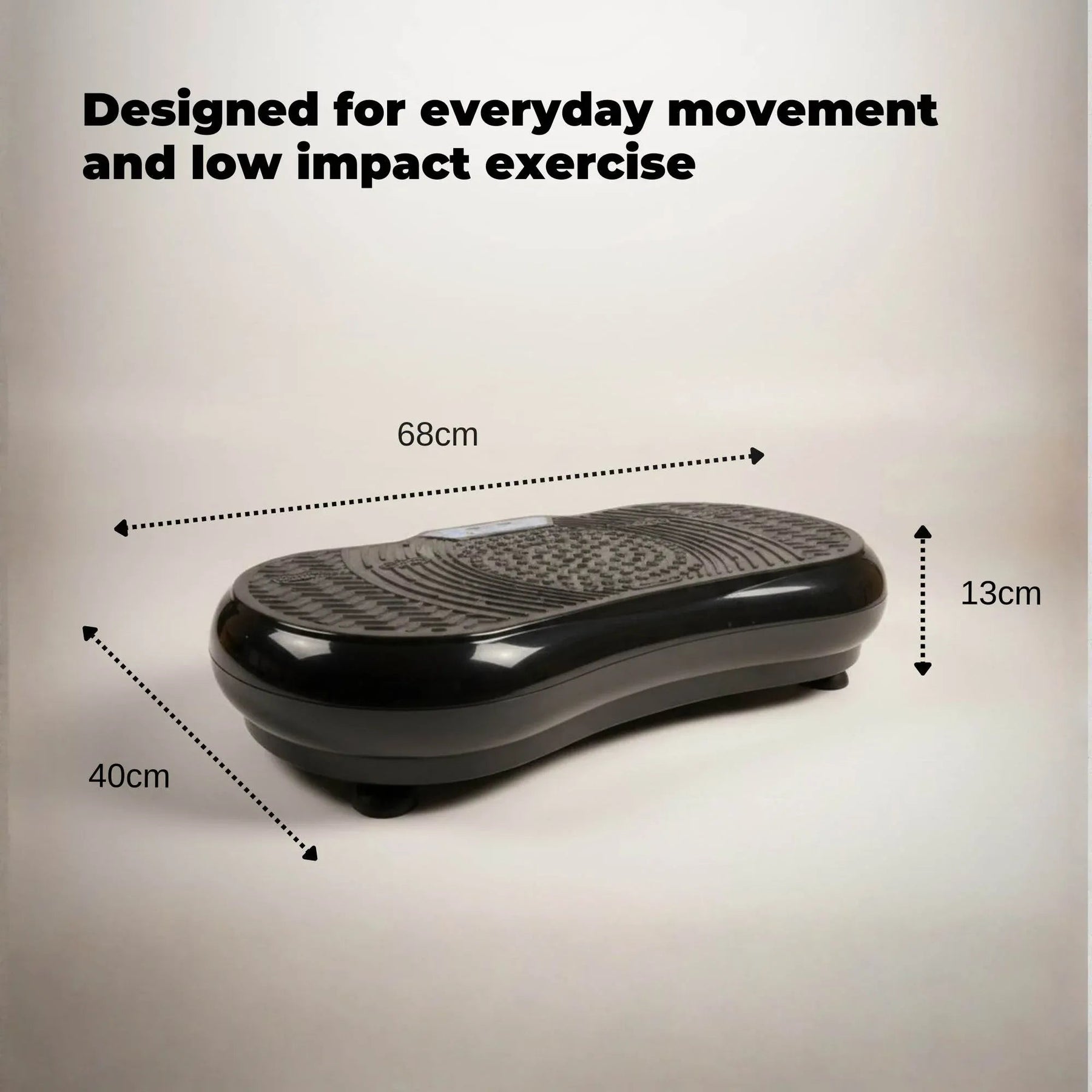 Social Hike Vibration Plate Exercise Platform - Vibrating Workout Machine Black - SportZone.co.nz