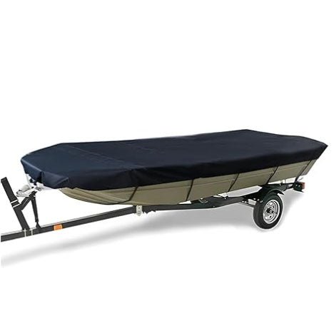 Square Boat Cover, 21-24FT (750cm x 360cm), Trailerable, Marine Grade 210D grey - SportZone.co.nz