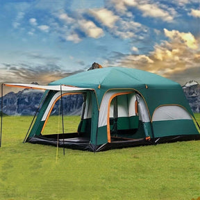 Tasman 3 - 5 Person Tent Camping Hiking Festival Pop Up Sleeping - Green - SportZone.co.nz