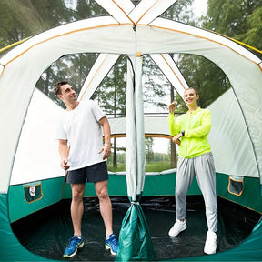Tasman 3 - 5 Person Tent Camping Hiking Festival Pop Up Sleeping - Green - SportZone.co.nz