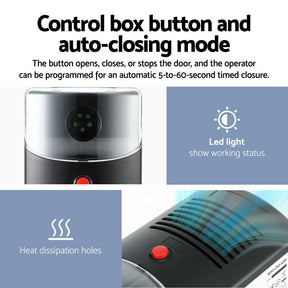 UL-tech Garage Roller Door Opener 250N Motor Auto Safety Reverse 220V - SportZone.co.nz