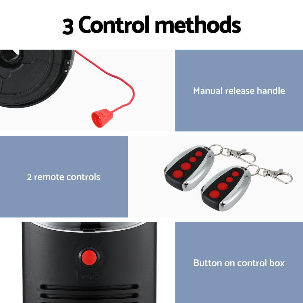 UL - tech Garage Roller Door Opener 250N Motor Auto Safety Reverse 220V - SportZone.co.nz