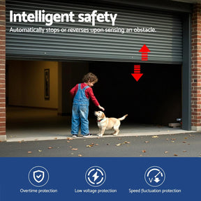 UL - tech Garage Roller Door Opener 250N Motor Auto Safety Reverse 220V - SportZone.co.nz