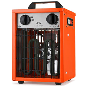 UNIMAC 2KW Industrial Electric Fan Heater with 2 Heat Settings for Workshop & Garage - SportZone.co.nz