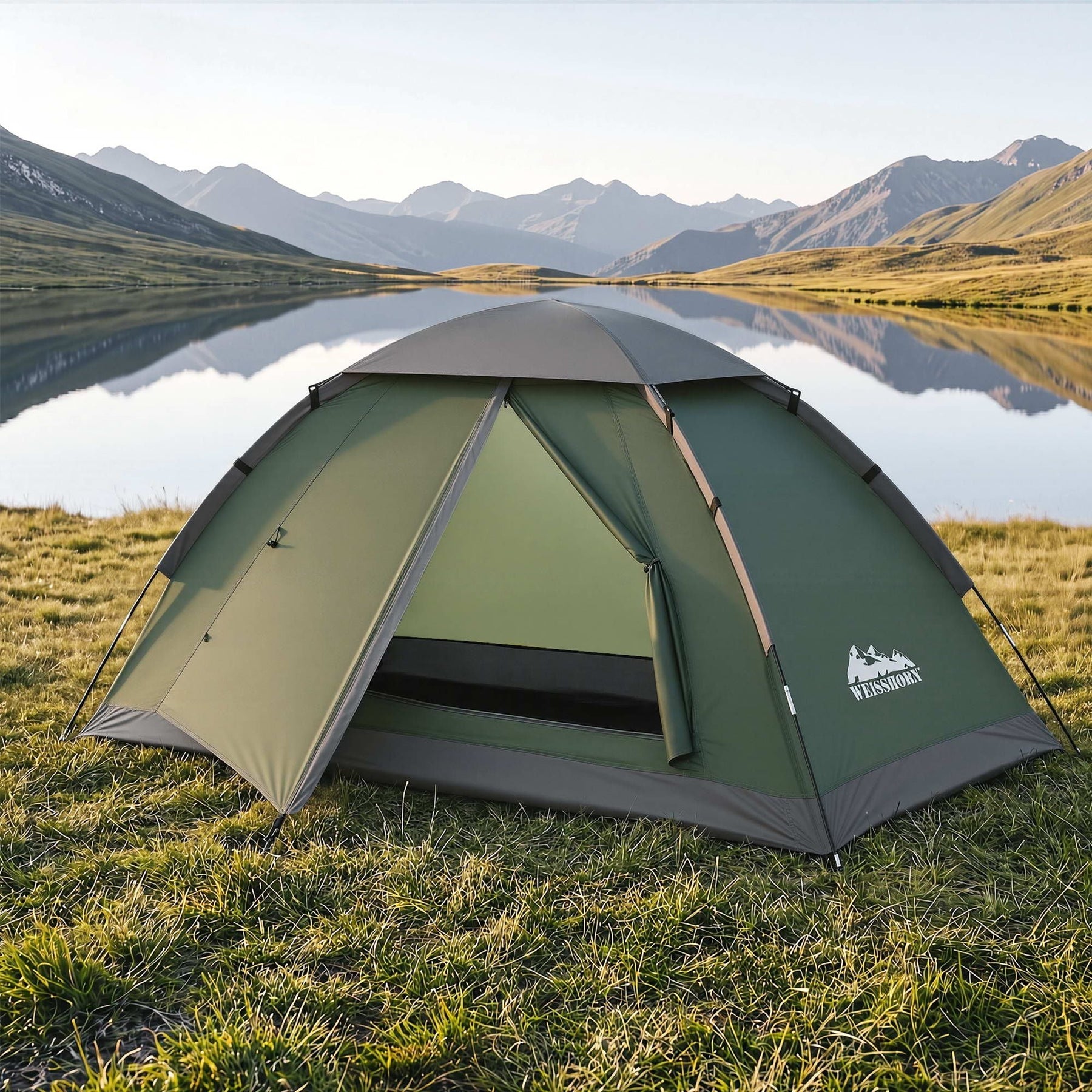 Weisshorn 1 Person Camping Tent Waterproof Hiking Vestibule Porch - SportZone.co.nz