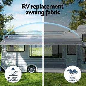Weisshorn 16ft Caravan Awning RV Replacement Fabric 4.58M x 2.42M - SportZone.co.nz