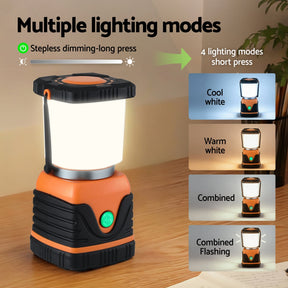 Weisshorn 2 - Pack LED Camping Lanterns, 1000LM Super Bright Waterproof Portable Emergency Tent Lights - SportZone.co.nz