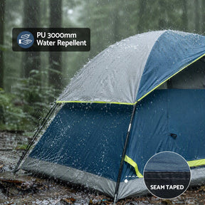 Weisshorn 2 Person Camping Dome Tent Lightweight Waterproof Outdoor Hiking - SportZone.co.nz
