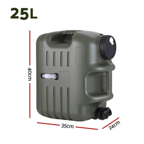 Weisshorn 25L Water Container Jerry Can Bucket Camping Outdoor Storage Tank - SportZone.co.nz
