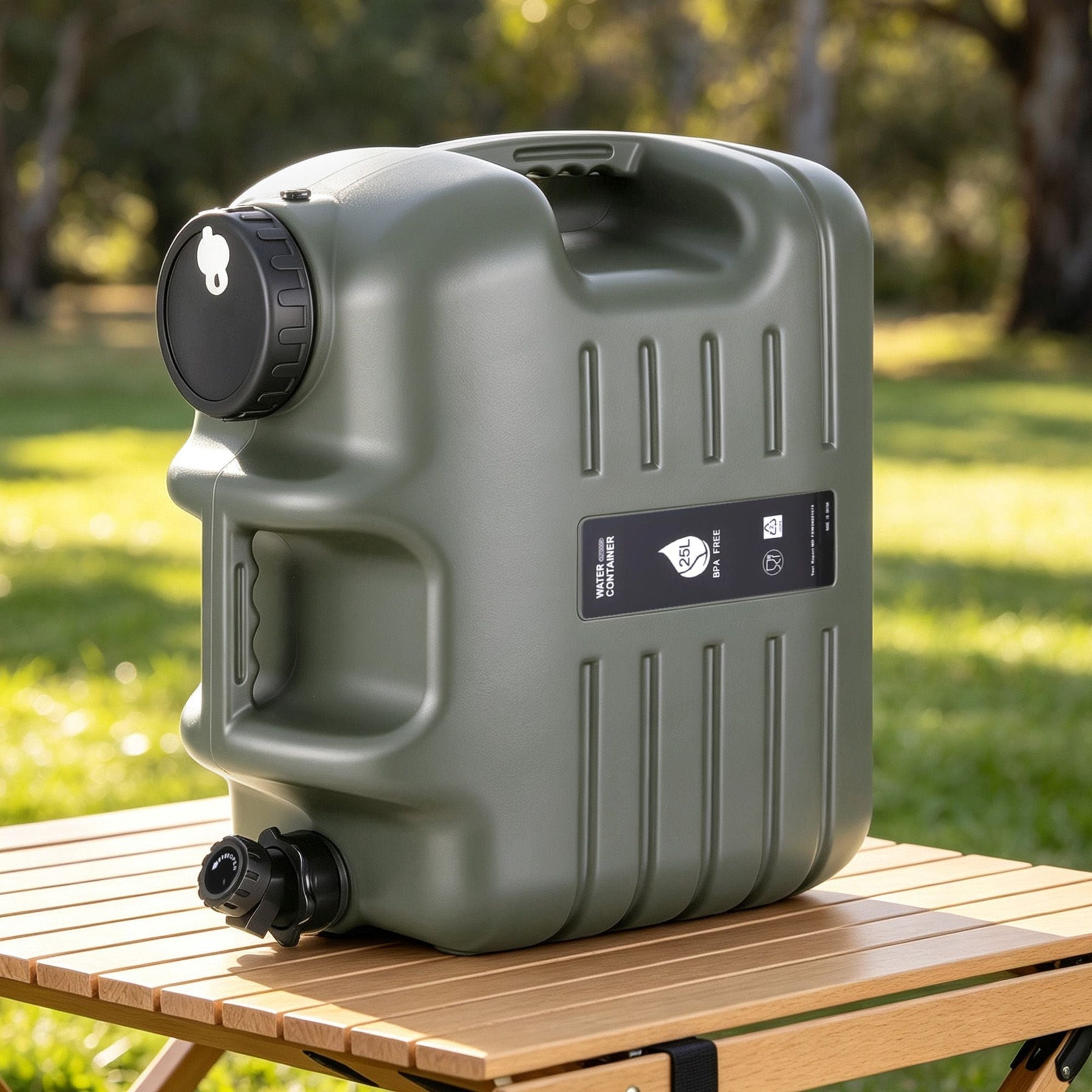 Weisshorn 25L Water Container Jerry Can Bucket Camping Outdoor Storage Tank - SportZone.co.nz