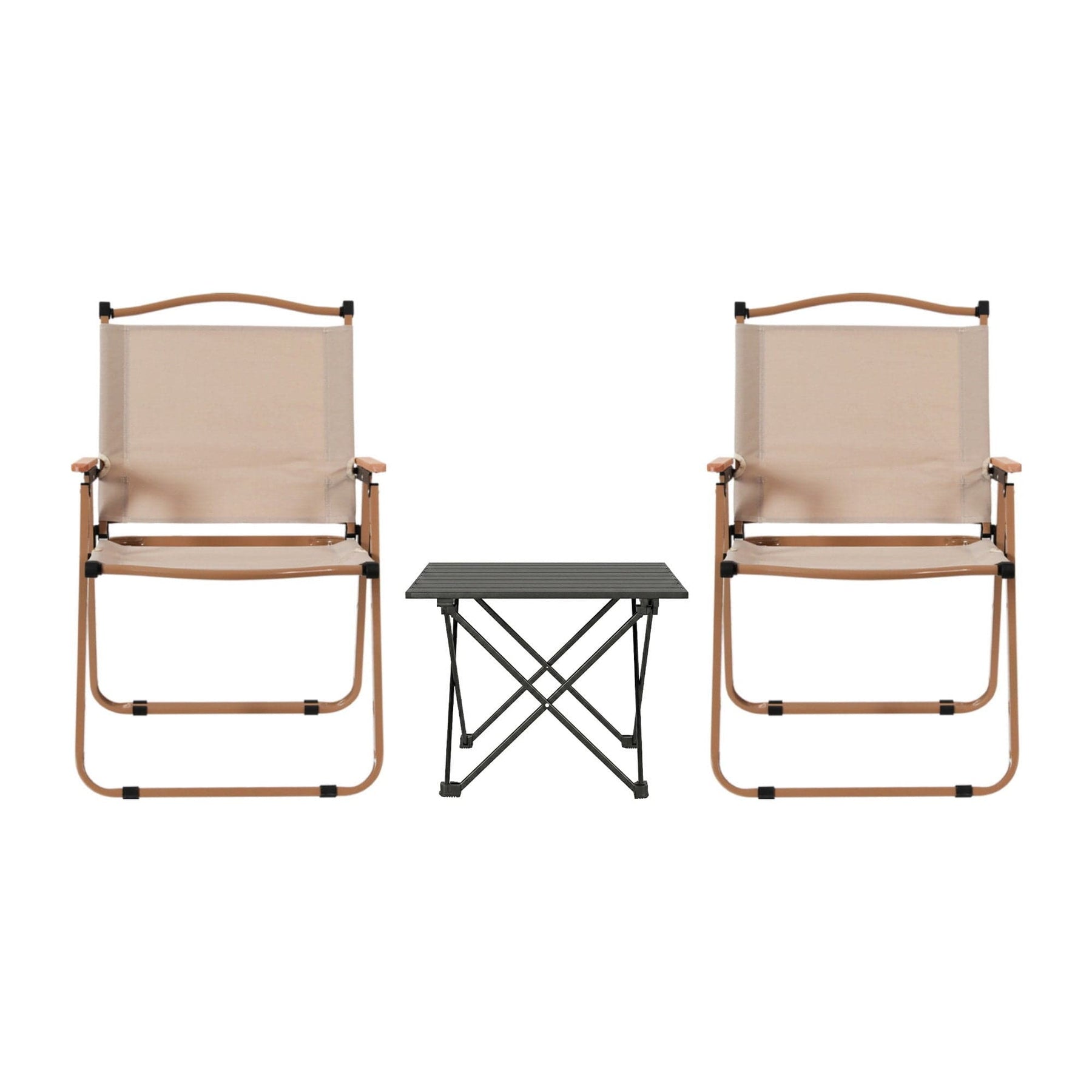Weisshorn 3pc Camping Table Chair Set Outdoor Folding Aluminium Portable Picnic - SportZone.co.nz