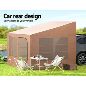Weisshorn Camping Tent Car SUV Rear Side Canopy Portable Shelter Family Home 4WD - SportZone.co.nz