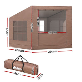 Weisshorn Camping Tent Car SUV Rear Side Canopy Portable Shelter Family Home 4WD - SportZone.co.nz