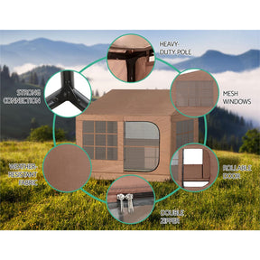 Weisshorn Camping Tent Car SUV Rear Side Canopy Portable Shelter Family Home 4WD - SportZone.co.nz