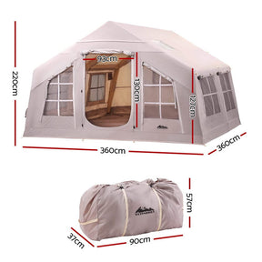 Weisshorn Camping Tent Inflatable Beach Tent 6 Person 360CM - SportZone.co.nz