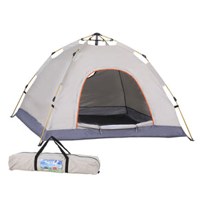 Weisshorn Camping Tent Instant Tent Pop up 2 Person Outdoor Hiking Tents Hiking Beige - SportZone.co.nz