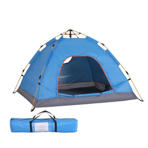 Weisshorn Camping Tent Instant Tent Pop up 2 Person Outdoor Hiking Tents Hiking Blue - SportZone.co.nz