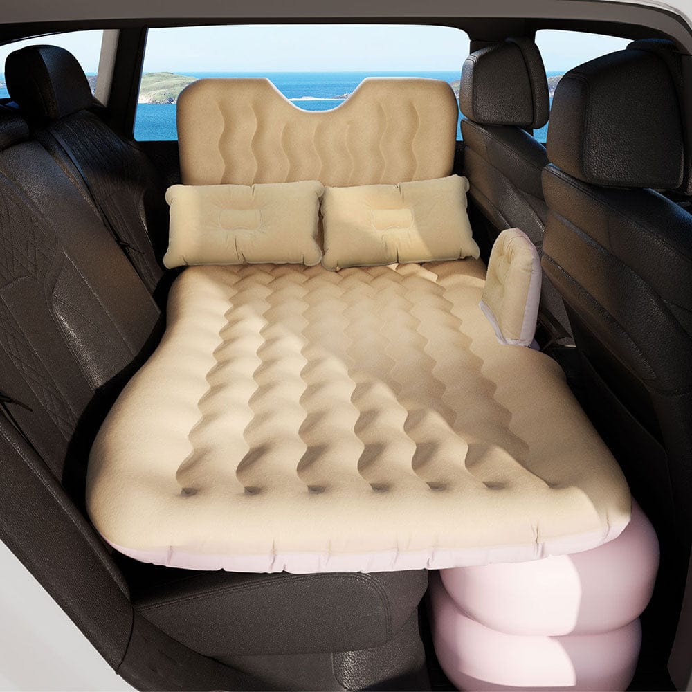 Weisshorn Car Mattress 176x80 Inflatable SUV Back Seat Camping Bed Beige - SportZone.co.nz