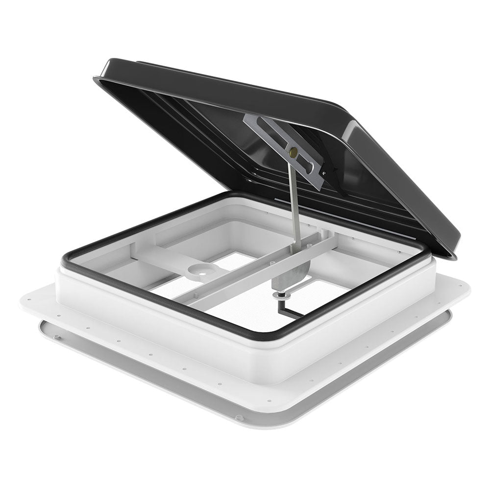 Weisshorn Caravan Roof Vent Hatch RV Skylight Motorhome Camper 350x350mm Black - SportZone.co.nz