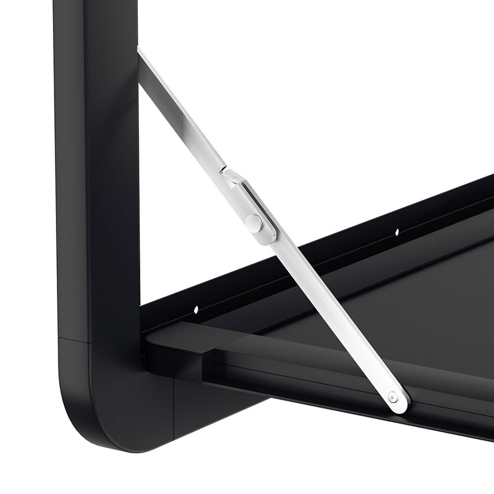 Weisshorn Caravan Table 800 x 450mm Folding Lockable Black - SportZone.co.nz