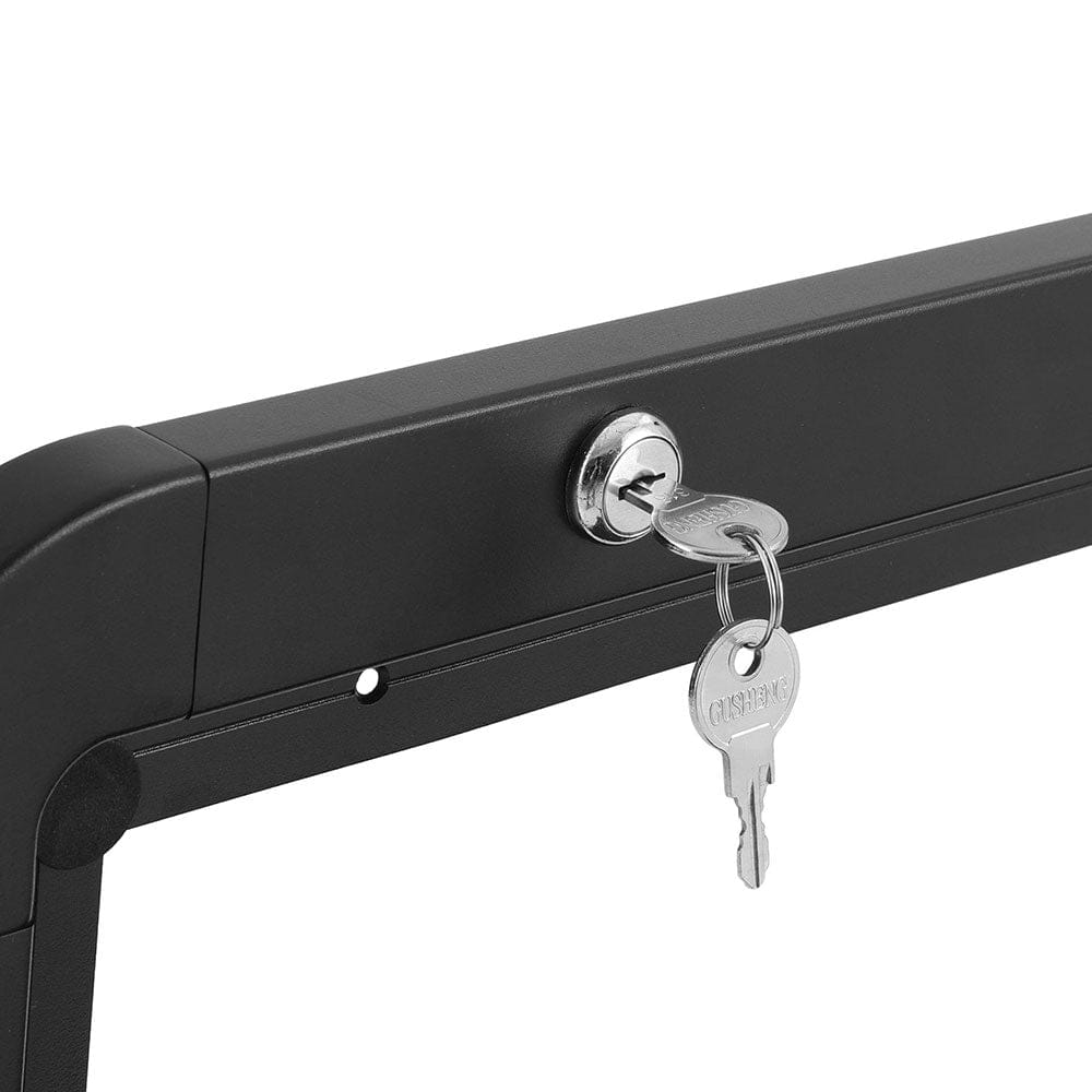 Weisshorn Caravan Table 800 x 450mm Folding Lockable Black - SportZone.co.nz