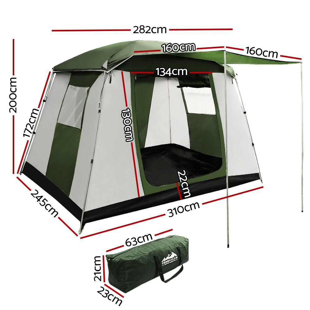 Weisshorn Family Camping Tent 6 Person Hiking Beach Tents Dome Shelter - SportZone.co.nz